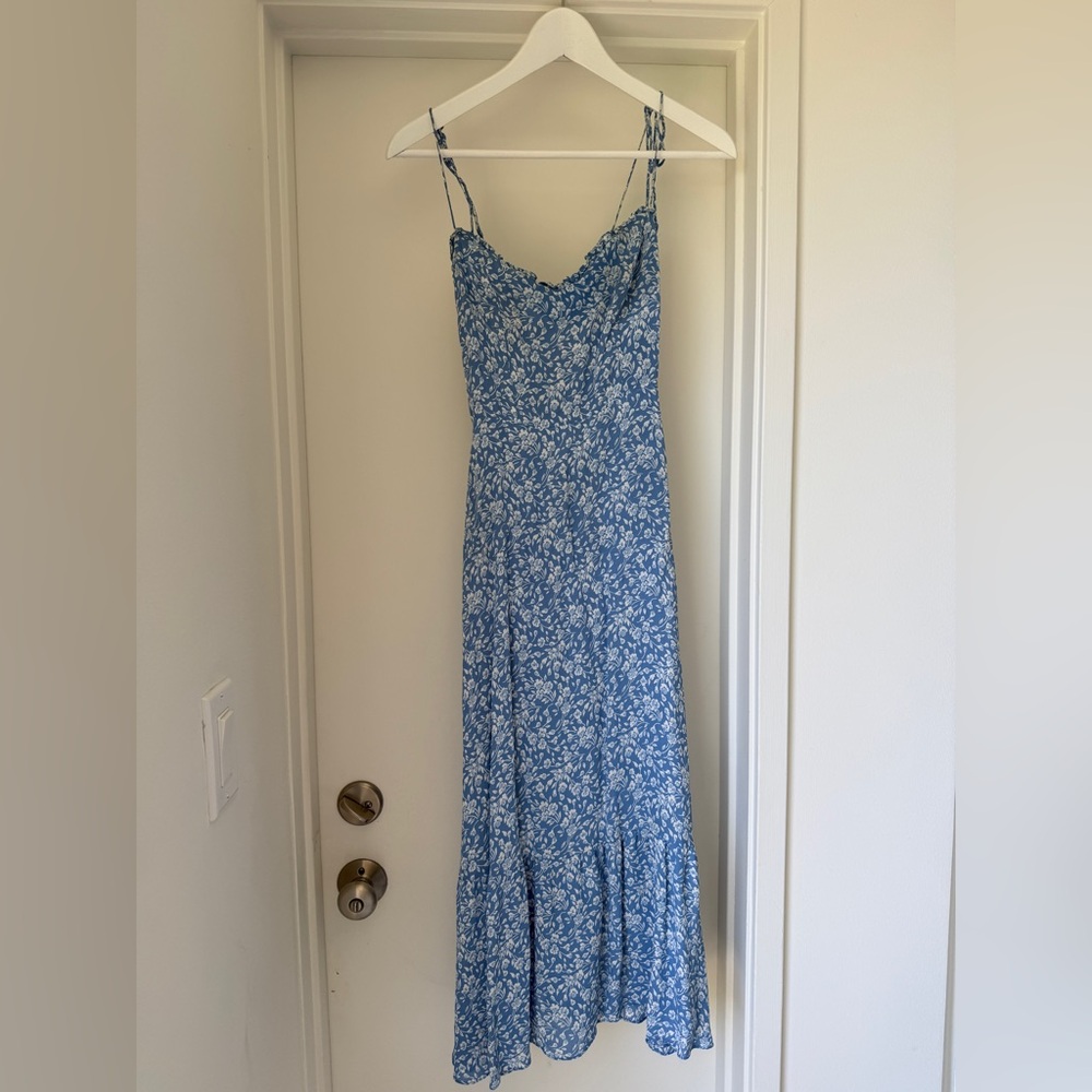 NWOT ✨ Reformation Blue and White Midi Sundress